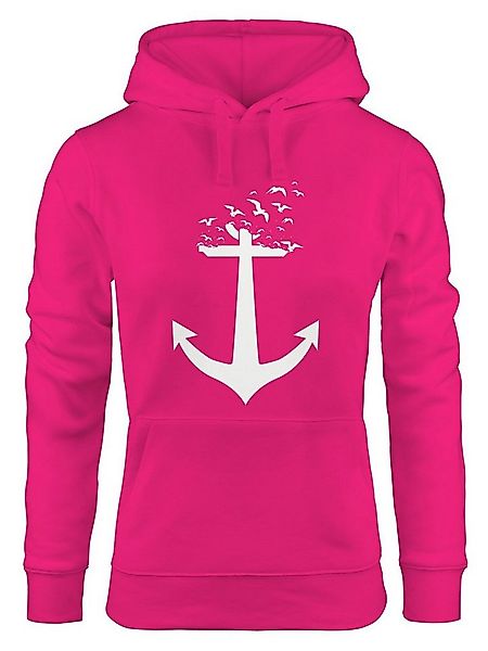 MoonWorks Hoodie Hoodie Damen Anker Vögel Anchor Birds Sweatshirt Kapuzenpu günstig online kaufen