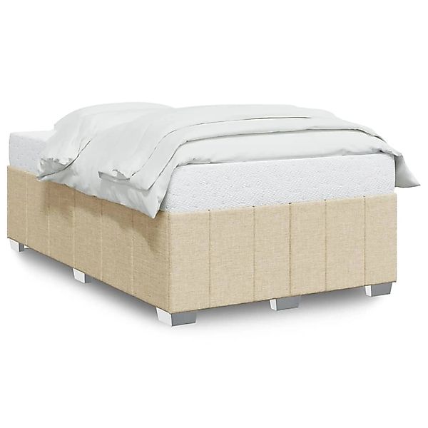 vidaXL Bettgestell ohne Matratze Creme 120x190 cm Stoff 3284823 günstig online kaufen