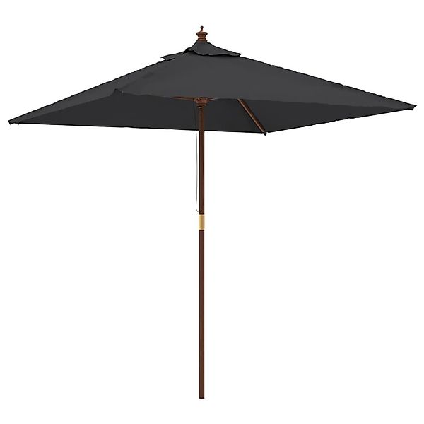 DOTMALL Sonnenschirm Sonnenschirm mit Holzmast 198x198x231 günstig online kaufen