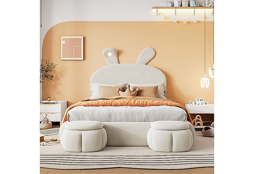 MODFU Kinderbett Polsterbett Einzelbett (Jugendbett, modernes Kinderzimmerb günstig online kaufen