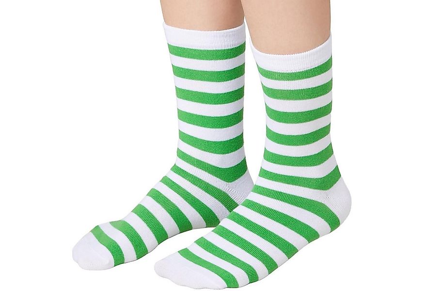 dressforfun Kuschelsocken Weihnachtssocken gestreift weiß-grün günstig online kaufen