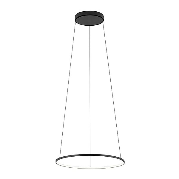 EASYLIGHT LED Pendelleuchte Ring Ø 45 cm Schwarz 4000 K 600 lm Metall günstig online kaufen
