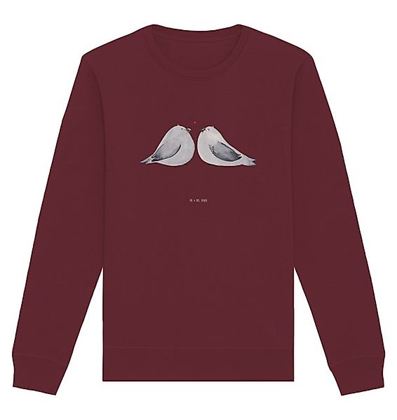 Mr. & Mrs. Panda Longpullover Größe XXL Turteltauben Liebe - Burgundy - Ges günstig online kaufen