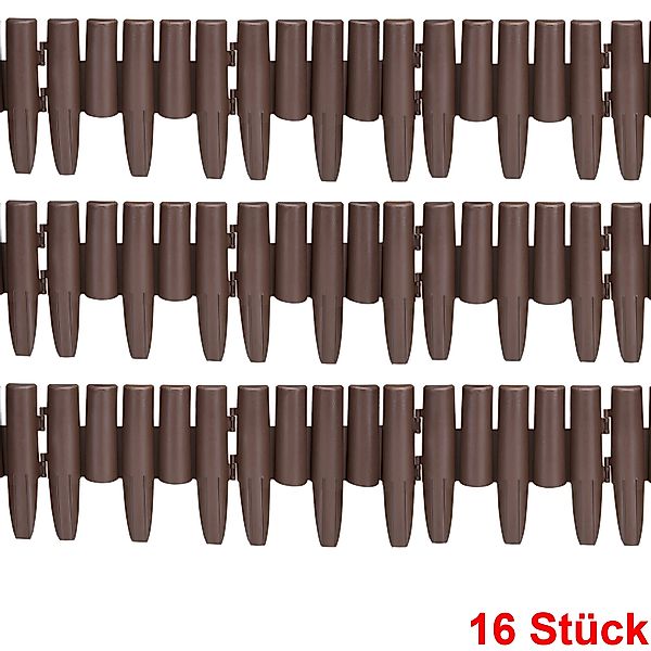 Beeteinfassung 2er-Set Braun 4,48m günstig online kaufen