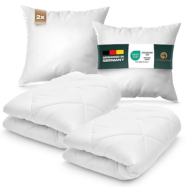 Waidmeister Bettdecke + Kopfkissen Bettdeckenset 2x günstig online kaufen