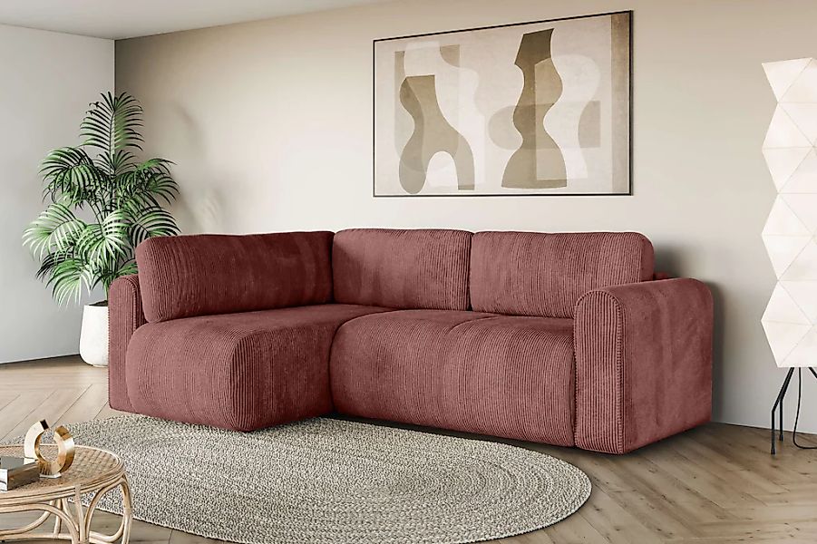 INOSIGN Ecksofa "Zacharia wahlweise Schlafsofa mit Bettkasten, B/T/H 250/16 günstig online kaufen