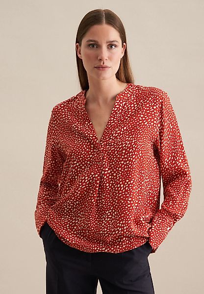 seidensticker Klassische Bluse "Schwarze Rose", Tunika Druck günstig online kaufen
