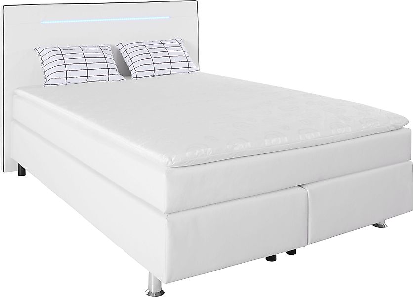 COLLECTION AB Boxspringbett, inkl. LED-Beleuchtung, Topper günstig online kaufen