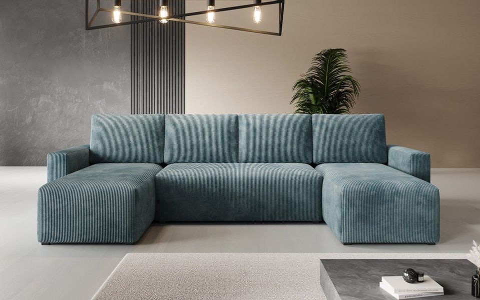 Luxusbetten24 Schlafsofa Designer Sofa Melva U, günstig online kaufen