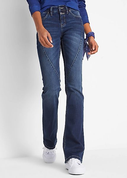 bonprix Bootcut-Jeans "Bootcut Jeans Mid Waist, Stretch" Bootcut Jeans Mid günstig online kaufen
