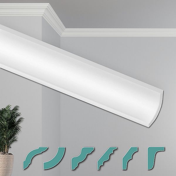 Hexim Deckenleiste ZG19, 20 Meter / günstig online kaufen