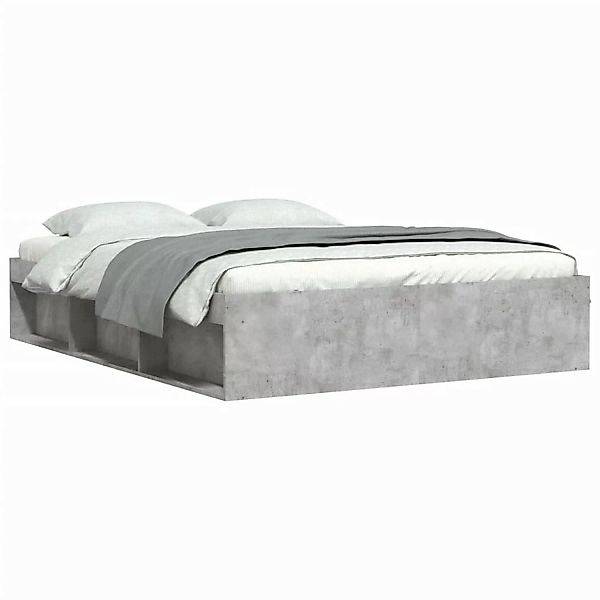 vidaXL Bettgestell Betongrau 140x200 cm1908086 günstig online kaufen