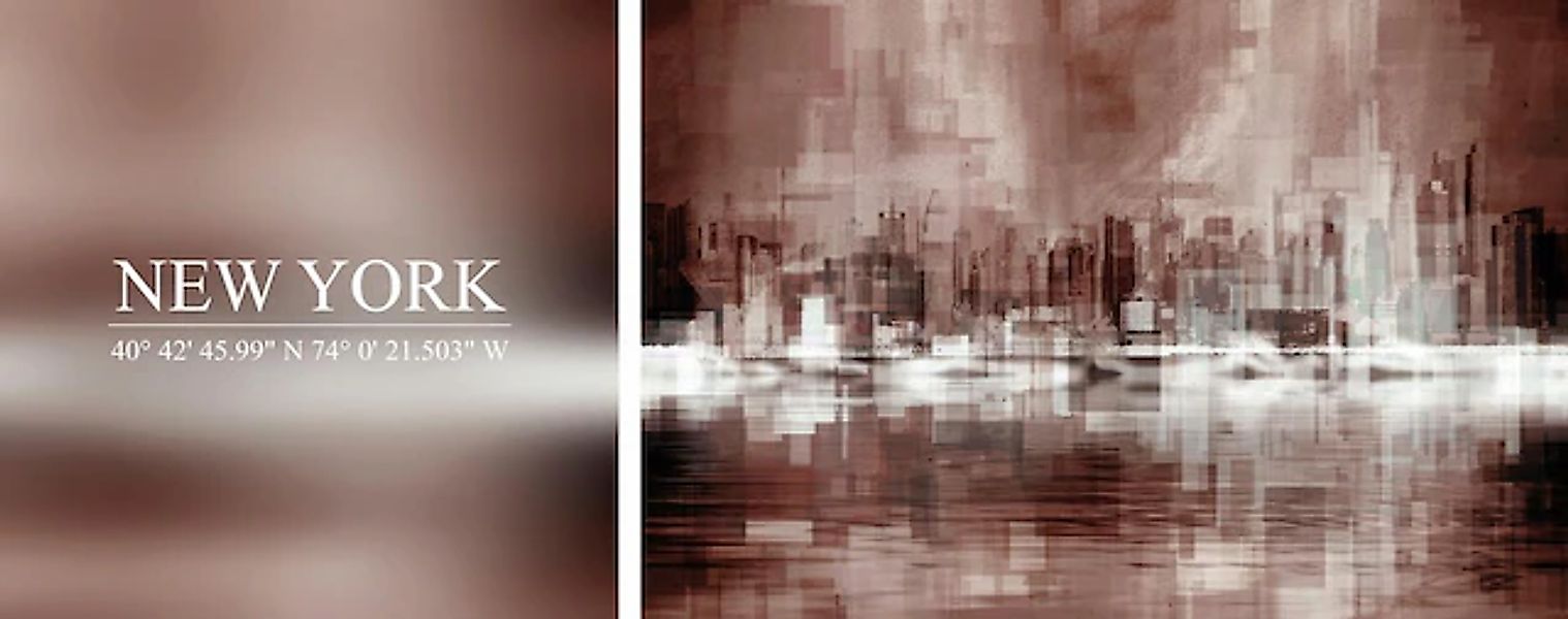 queence Leinwandbild »New York« Abstrakte   Kunst   Modern   New York   Sch günstig online kaufen