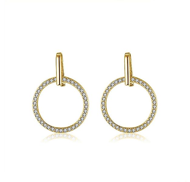 Suzan Gold Paar Creolen Suzan Gold® Vergoldete 925 Silber Huggie-Creolen fü günstig online kaufen