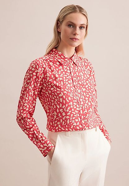 seidensticker Hemdbluse "Schwarze Rose" 1/1 Kragen Druck günstig online kaufen