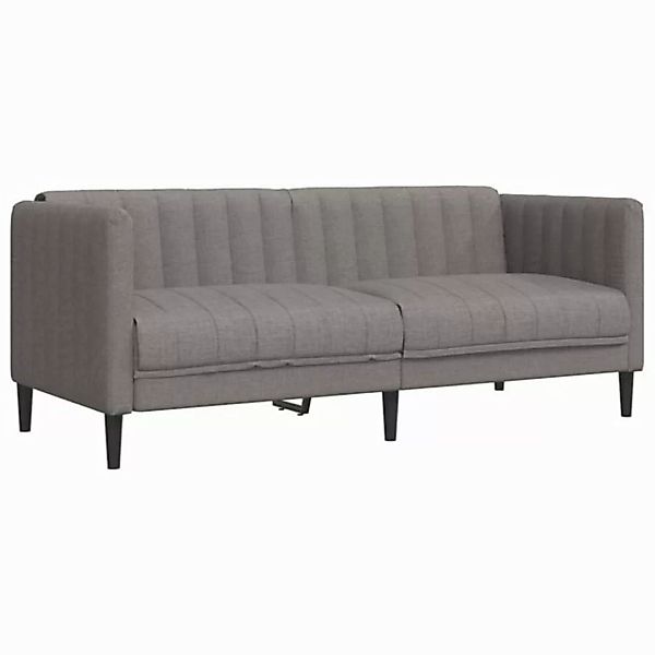 vidaXL Sofa, 2-Sitzer Taupe Stoff günstig online kaufen