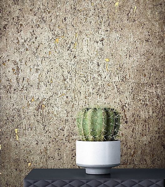 Newroom Vliestapete, Grau Tapete Industrial Leicht Glänzend - Beton-Optik U günstig online kaufen