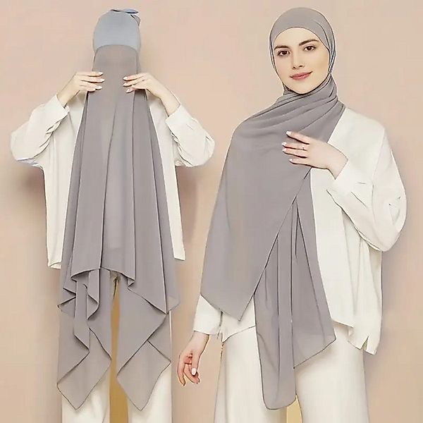 Aymasal Kopftuch 2 in1 Chiffon Hijab günstig online kaufen