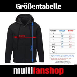 multifanshop Kapuzensweatjacke Kaiserslautern - Brust & günstig online kaufen