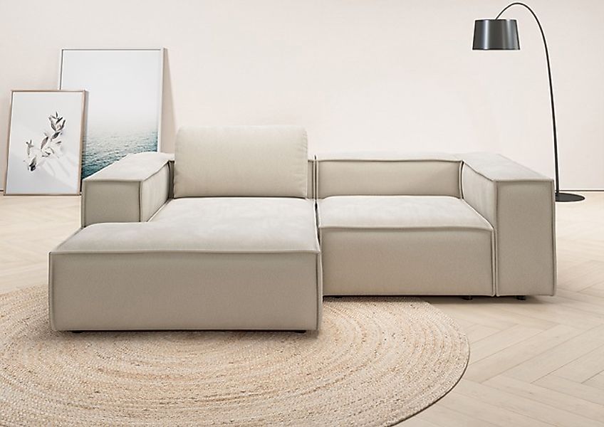 Home affaire Ecksofa »Watertown, kompakte L-Form, 246 cm breite für kleiner günstig online kaufen