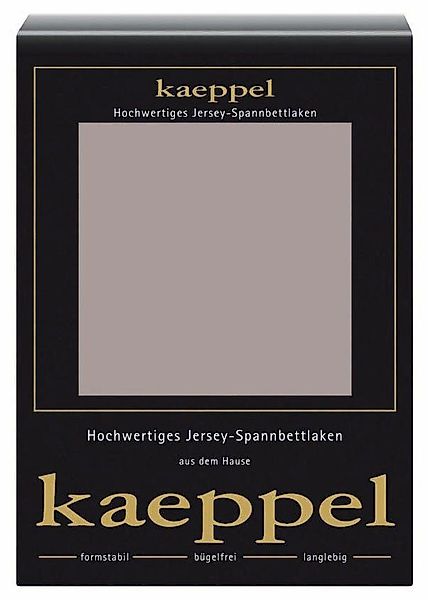 Kaeppel Spannbettlaken Single Jersey Mako Elasthan, günstig online kaufen