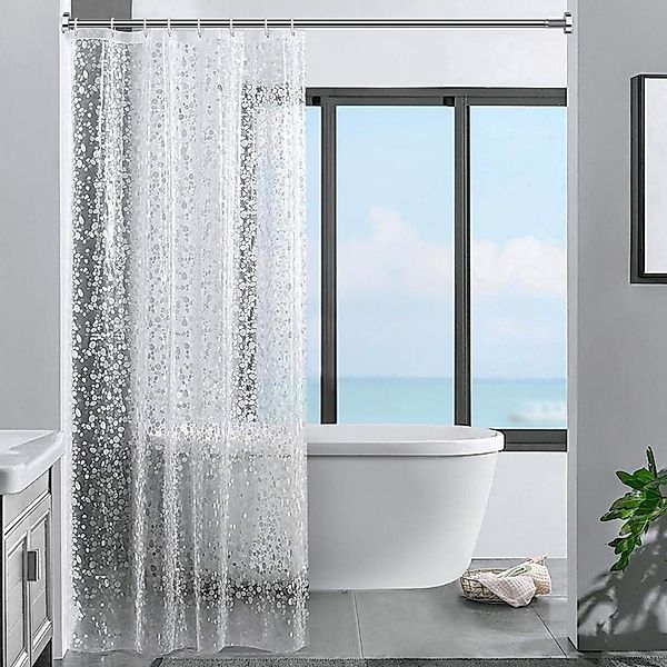 LuxusKollektion Duschvorhang Duschvorhang 3D Steinmuster transparent günstig online kaufen