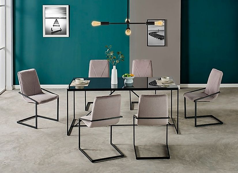 INOSIGN Freischwinger »Vitus« (Set) 2 Stk. Samtvelours aus schönem weichen günstig online kaufen