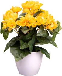 Creativ green Kunstblume "Begonie" mit farbenfrohen Blüten günstig online kaufen