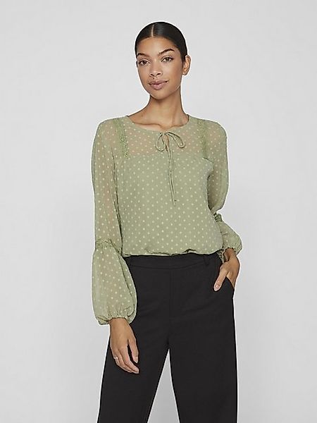 Vila Blusenshirt Lockere Mesh Langarm Oberteil VIELLETTE VIEDEE L/S TOP - N günstig online kaufen
