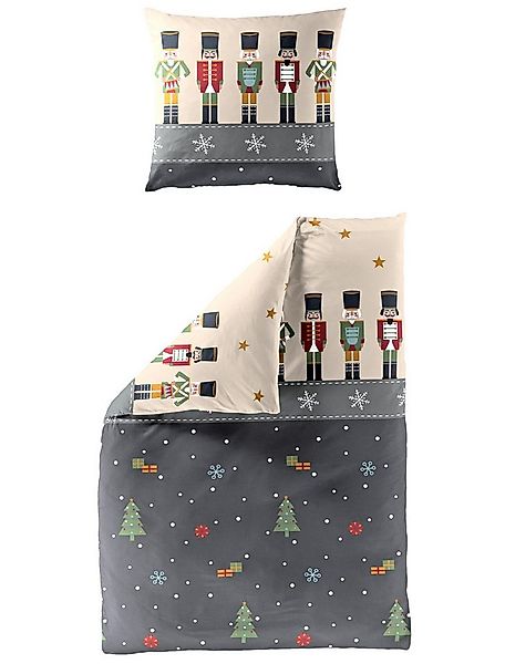 BIERBAUM Bettwäsche BIERBAUM Bettwäsche NUSSKNACKER Biber BL 135x200 cm gra günstig online kaufen