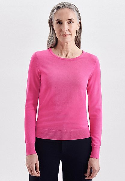 seidensticker Strickpullover "Schwarze Rose", Rundhals Uni günstig online kaufen