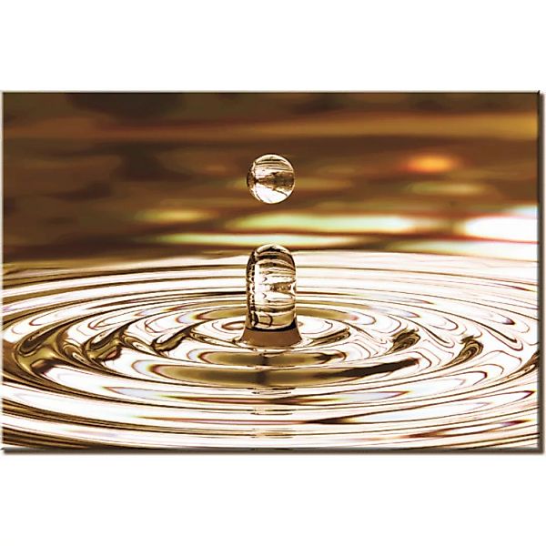 Leinwandbild Wassertropfen- Braun  XXL günstig online kaufen
