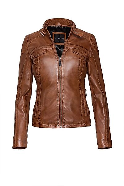 bugatti Lederjacke (1-St) Taillierter Schnitt günstig online kaufen