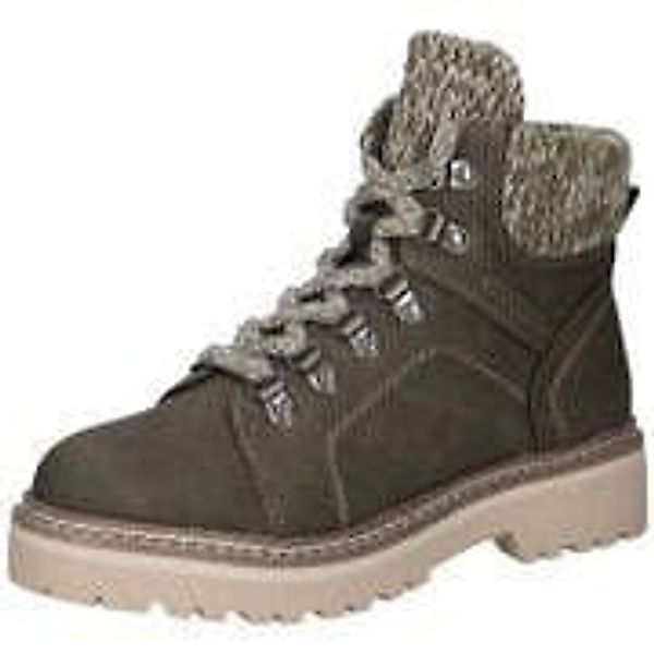 Tamaris Schnür Boots Damen grün günstig online kaufen