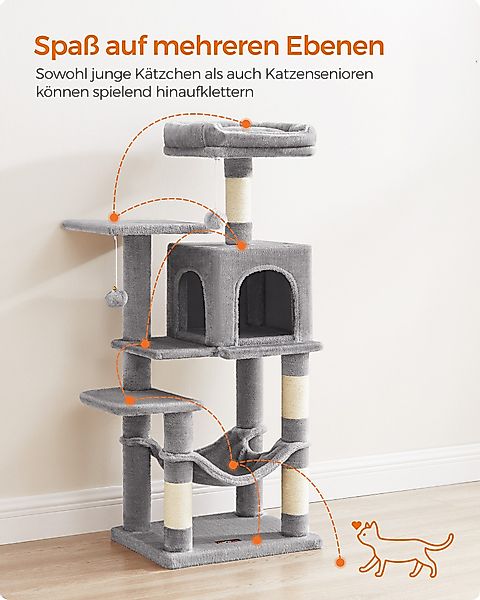 FEANDREA Kratzbaum, Katzenbaum, mit Hängematte und günstig online kaufen