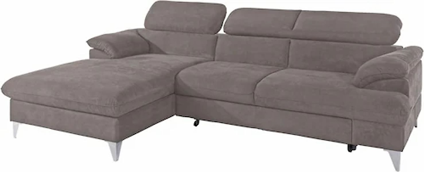 COTTA Ecksofa »Caluso L-Form«, mit Kopfteilverstellung, wahlweise mit Bettf günstig online kaufen