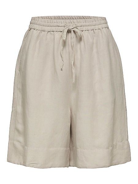 SELECTED High Waist Shorts Damen Beige günstig online kaufen