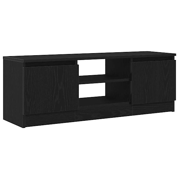 vidaXL TV-Schrank Schwarz Eichen-Optik 102x30x36 cm Holzwerkstoff 862433 günstig online kaufen