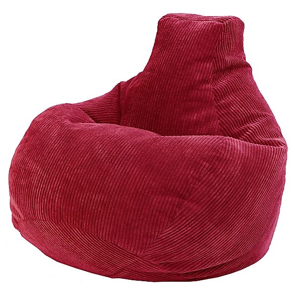 Green Bean Sitzsack mit Rückenlehne 80x80x90cm und EPS Perlen Füllung (Indo günstig online kaufen