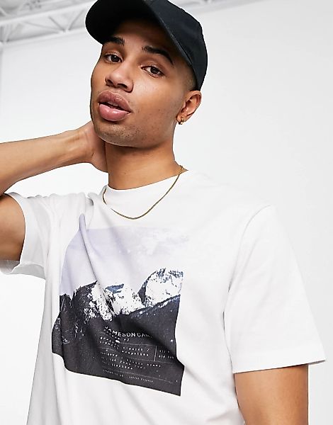 Jameson Carter – Glacier – T-Shirt in Weiß günstig online kaufen