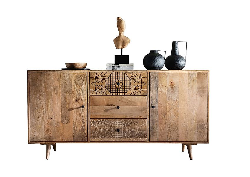 More2Home Anrichte Sideboard LYN, Mangoholz/Altholz massiv, günstig online kaufen