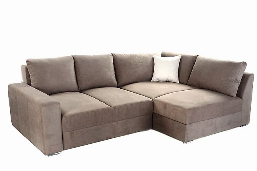 luma-home Ecksofa 15108-OTTO, Dauerschläfer 260x181 cm mit 2 Bettkästen, Ot günstig online kaufen