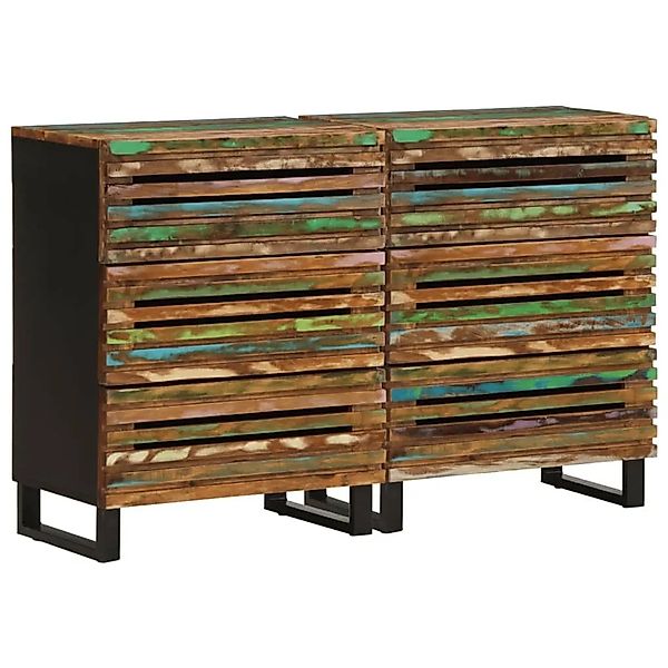 vidaXL Sideboard 2 Stk 60x34x75 cm Massivholz Akazie 3217086 günstig online kaufen