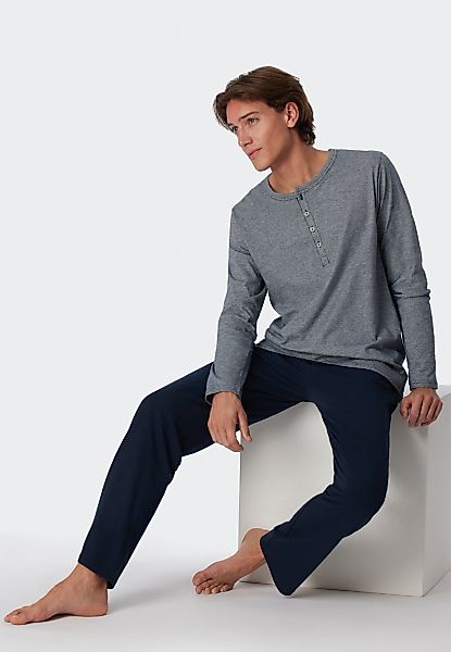Schiesser Pyjama "selected premium inspiration", 2 Stk. mit praktischer Kno günstig online kaufen