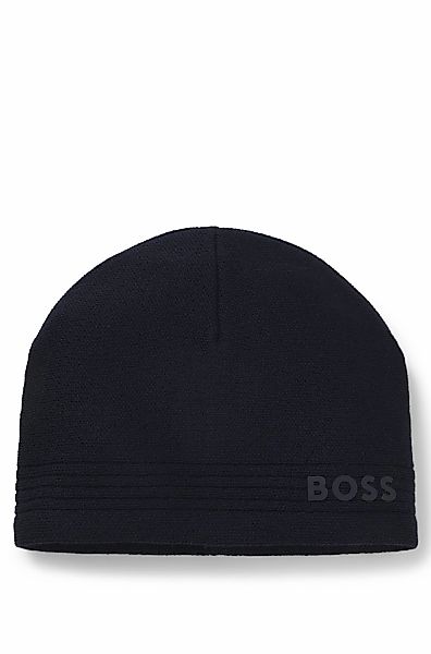 BOSS GREEN Beanie "Afleece Beanie X", mit gummiertem Logo günstig online kaufen
