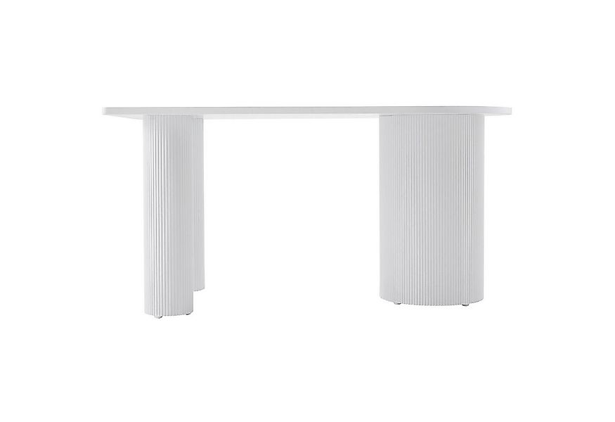 Selsey Esstisch DICALIZE, Rechteckig, Metallgestell mit geriffelten Säulenb günstig online kaufen