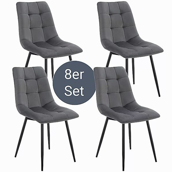 Juskys Esszimmerstuhl Blanca (8 St), bequeme günstig online kaufen