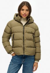 Superdry Steppjacke "HOODED SPORTS PUFFER JACKET" mit Kapuze günstig online kaufen