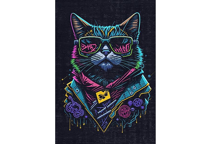 Bamyum Teppich Blackcat Chenille Druck Teppich, Gaming Videospiel Waschbare günstig online kaufen