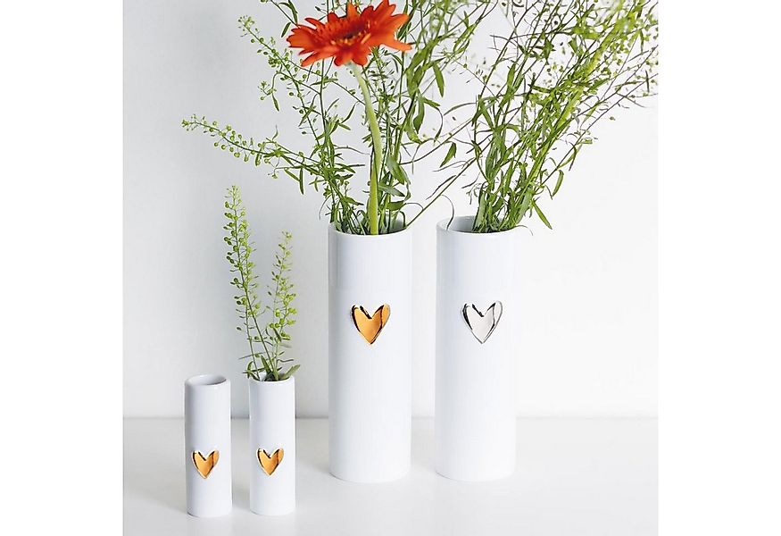 Räder Design Dekovase Mini Herz Gold 2er Set günstig online kaufen